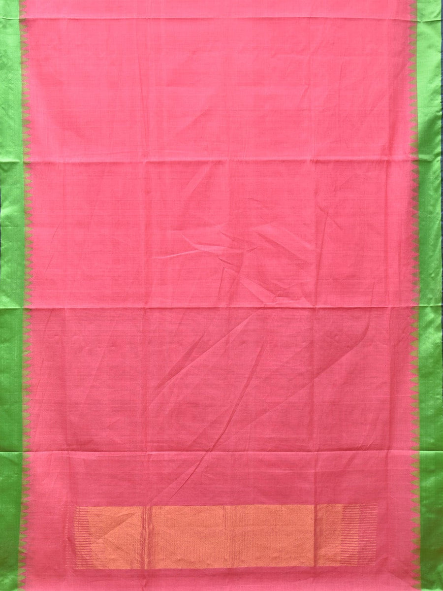 Light Pink Khadi Cotton Saree