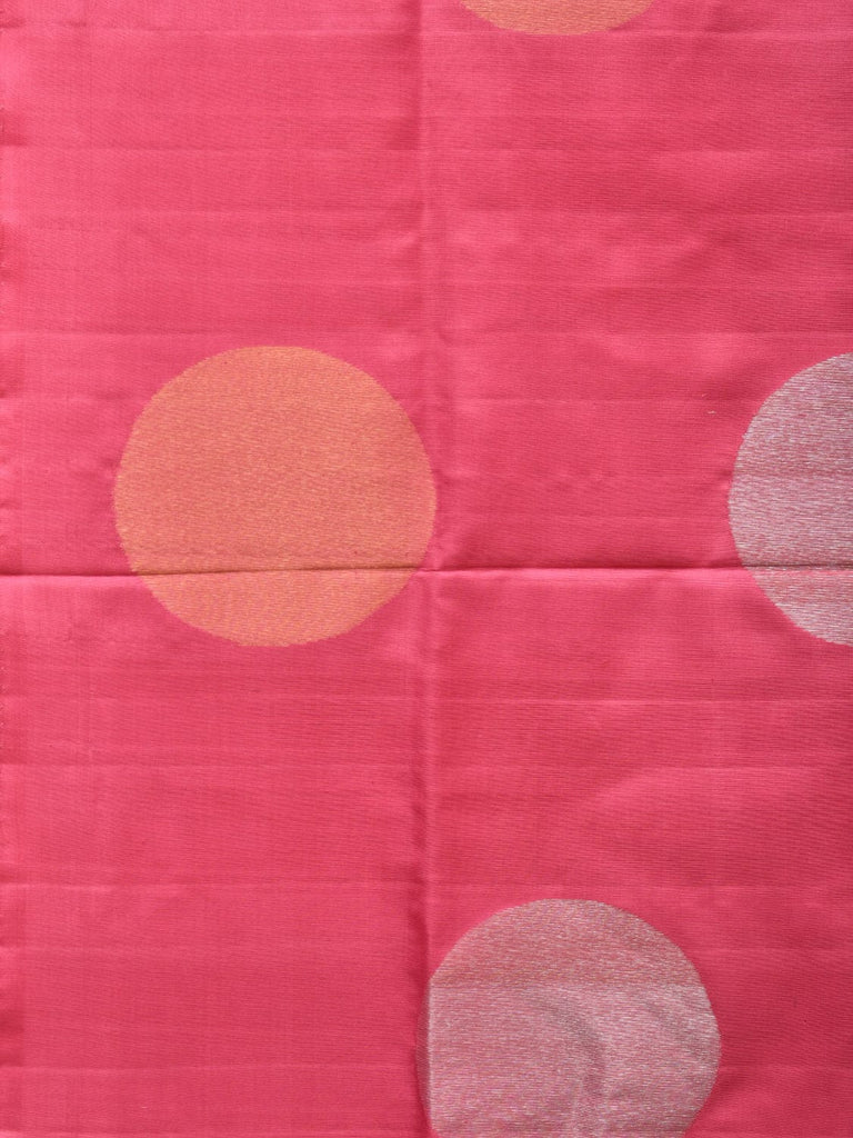 Baby Pink Uppada Silk Handloom Saree with Big Round Body Buta Design u2200