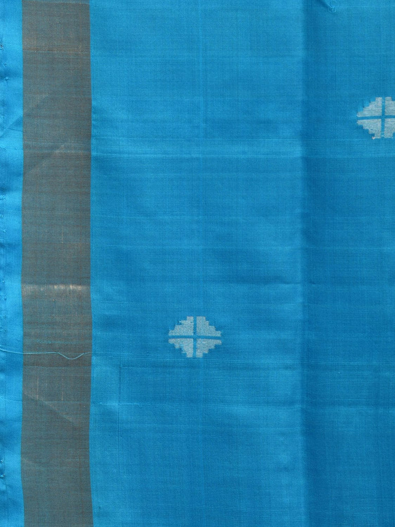 Blue Uppada Silk Handloom Saree with Mango Pallu Design u2211