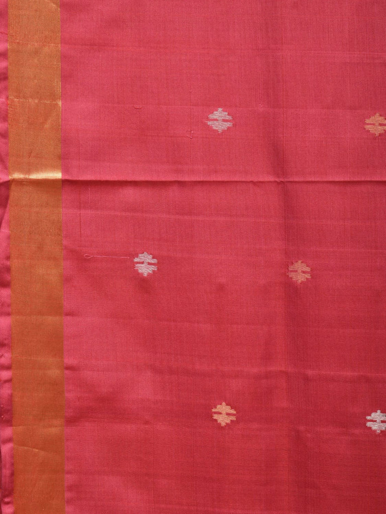 Burgundy Uppada Silk Handloom Saree with Jamdani Pallu Design u2186