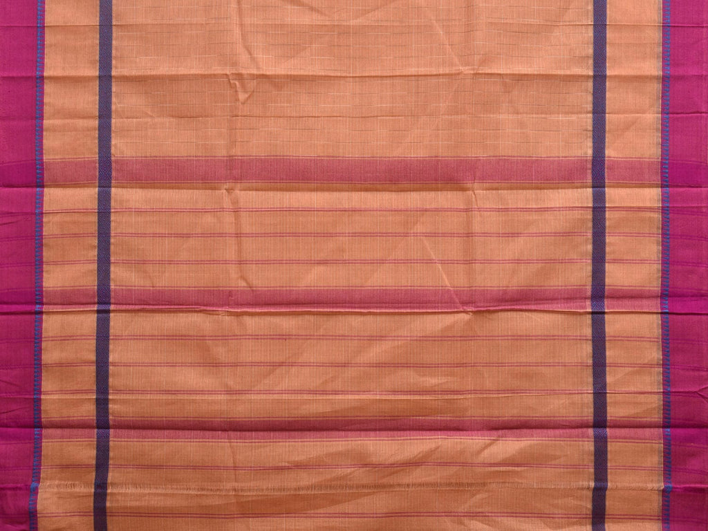 Cream Narayanpet Cotton Handloom Saree with Big Border Design No Blouse np0843