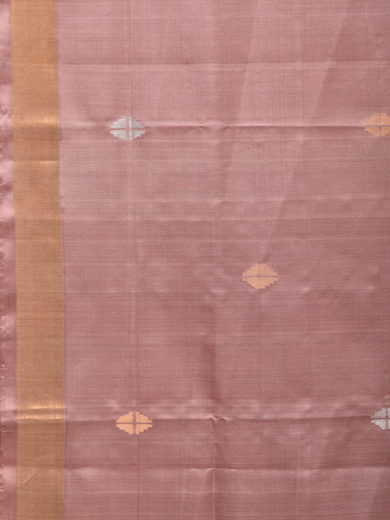 Cream Uppada Silk Handloom Saree with Mango Pallu Design u2191