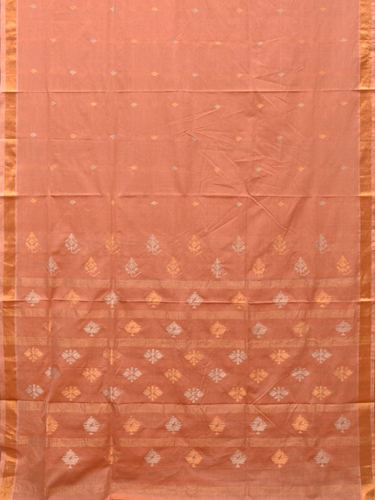 Fawn Uppada Cotton Handloom Saree with Assorted Pallu Design u2124