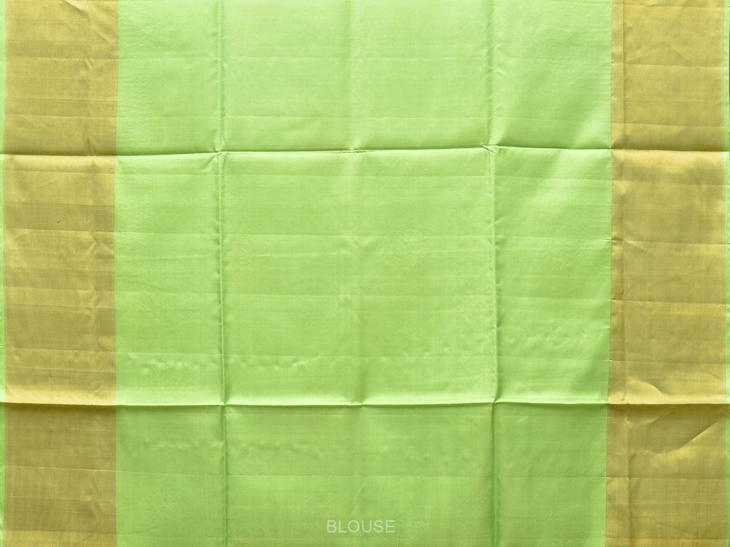 Light Green Uppada Silk Handloom Saree with Nilamabri Buta Design u2171