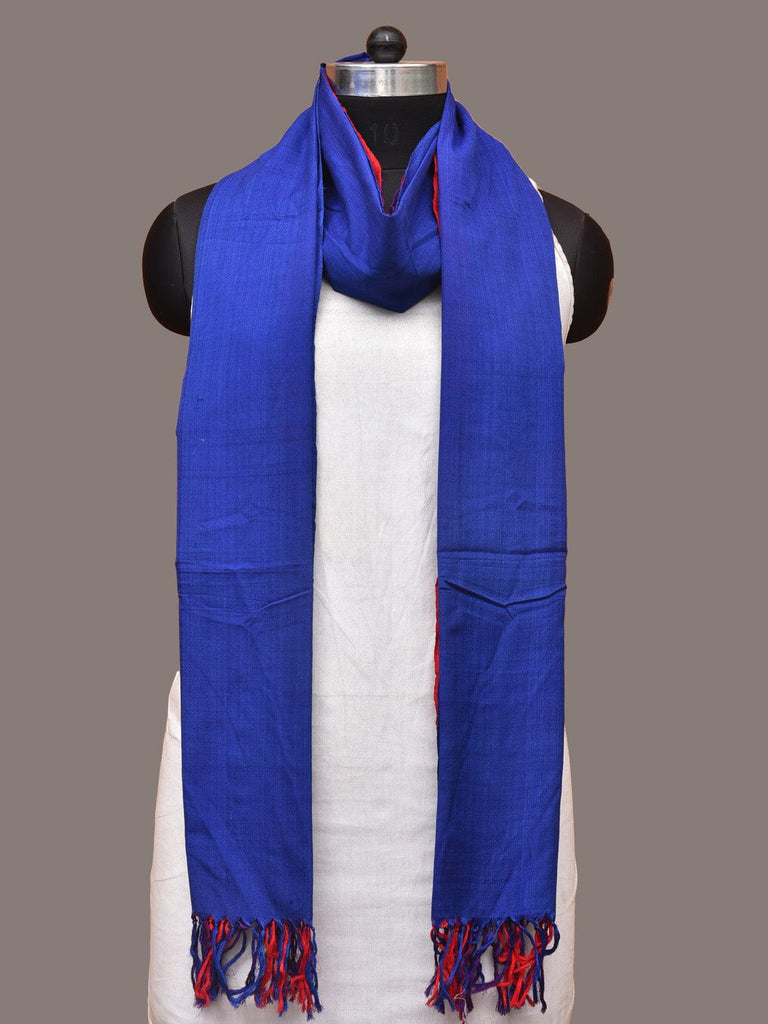 Multicolor Pochampally Ikat Cotton Handloom Plain Dupatta ds3331