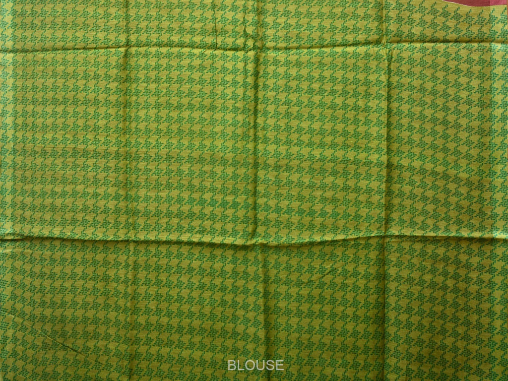 Multicolor Tussar Silk Handloom Saree with Contrast Border and Pallu Design o0430