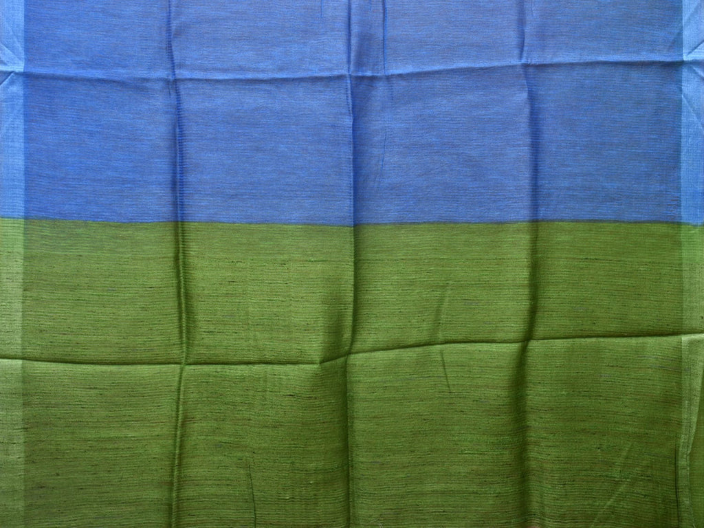 Multicolor Tussar Silk Handloom Saree with Contrast Border and Pallu Design o0436