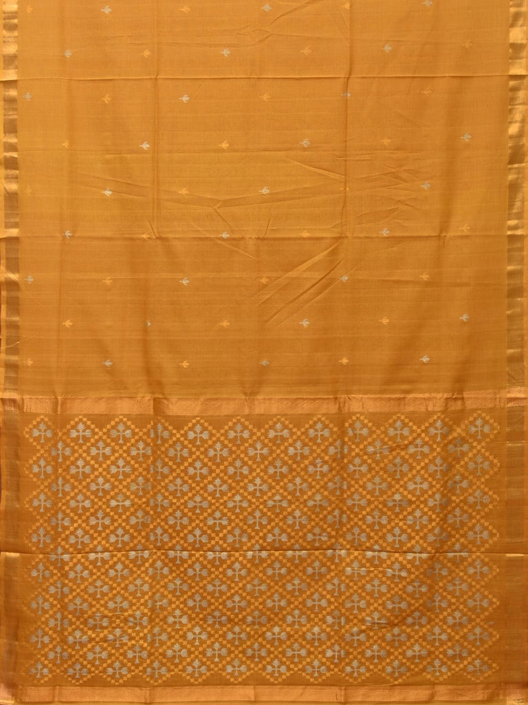 Mustard Uppada Cotton Handloom Saree with Jamdani Pallu Design u2153
