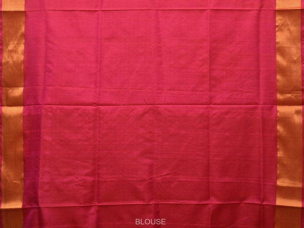 Pink Uppada Silk Handloom Saree with Birds Pallu Design u2188