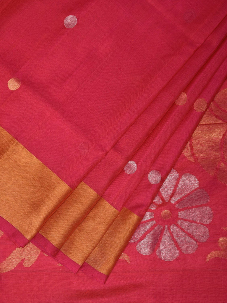 Pink Uppada Silk Handloom Saree with Birds Pallu Design u2188