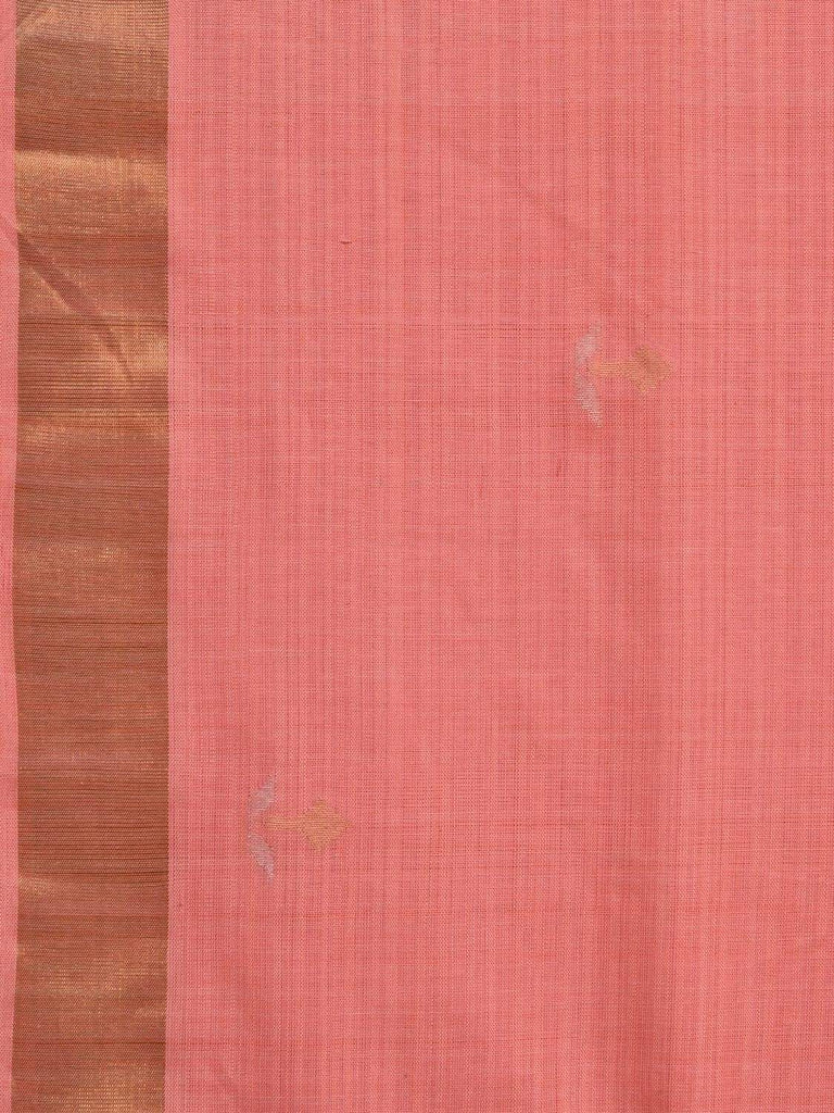 Baby Pink Uppada Cotton Handloom Saree with Assorted Buta Pallu Design u1543