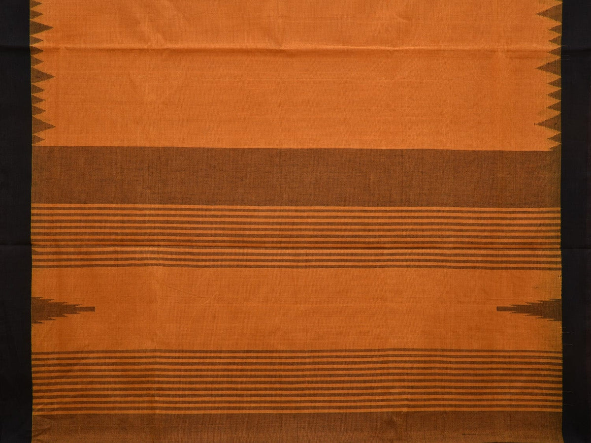 Nirmal Pure Khadi Cotton Handloom Saree Orange main image 0