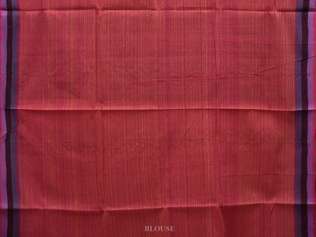 Pink Mangalgiri Cotton Handloom Saree with Strips Design mn0062