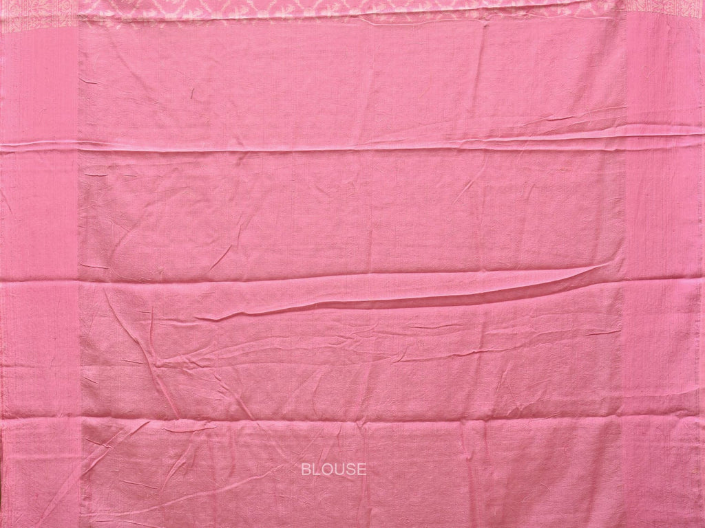 Baby Pink Cut Work Cotton Handloom Saree with All Over Jamdani Style Design o0388