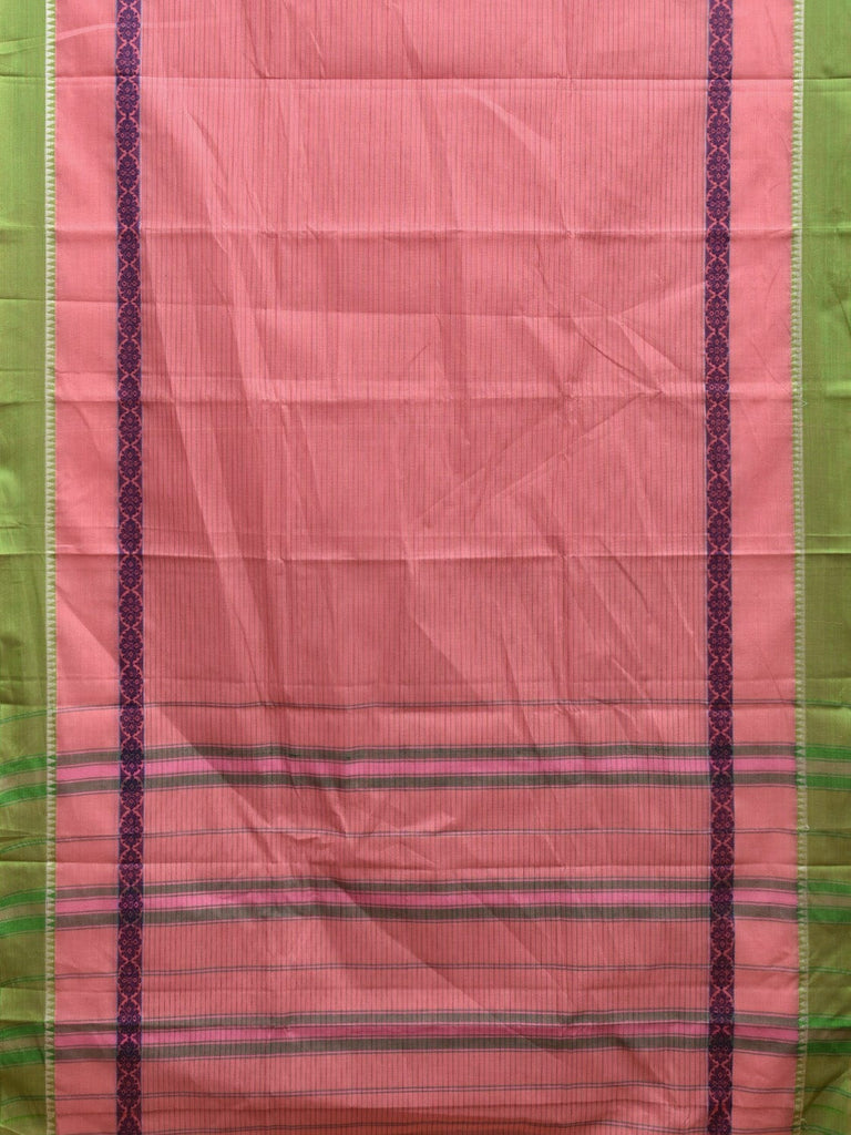 Baby Pink Narayanpet Cotton Handloom Saree with Big Border Design No Blouse np0950