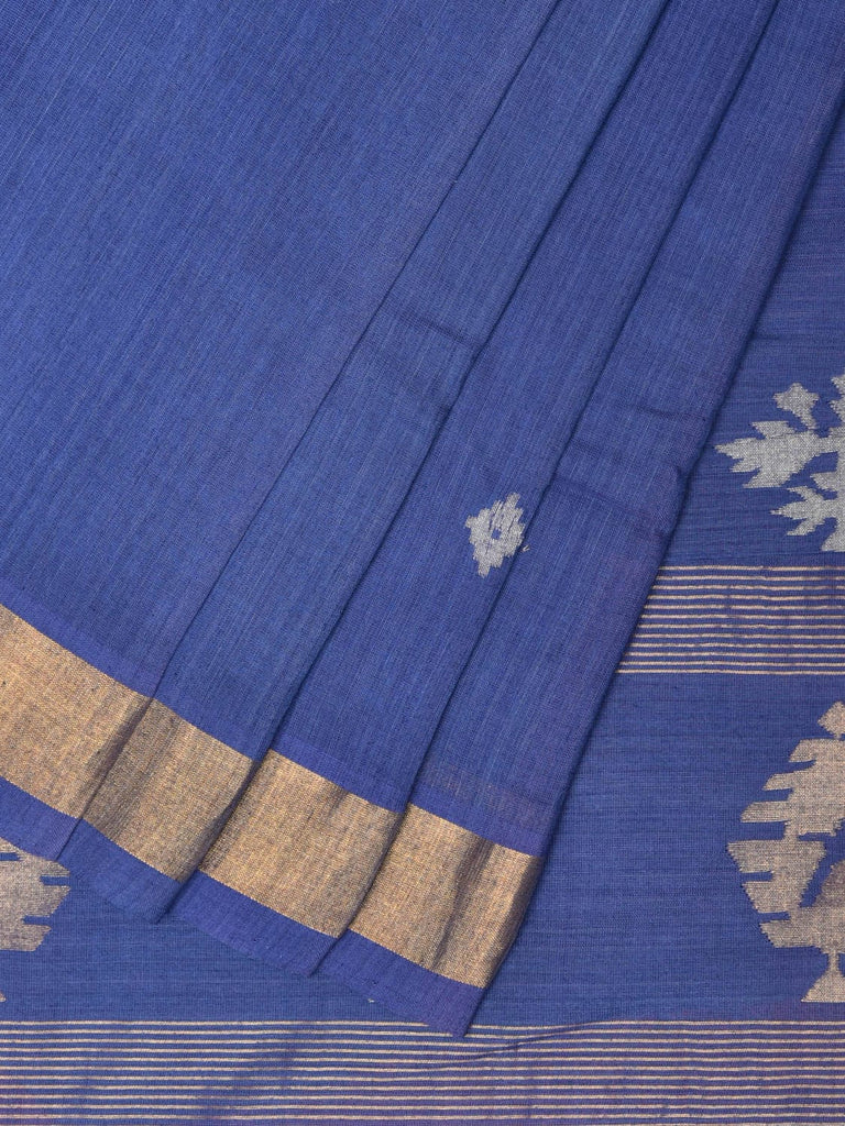 Blue Uppada Cotton Handloom Saree with Assorted Pallu Design u2125