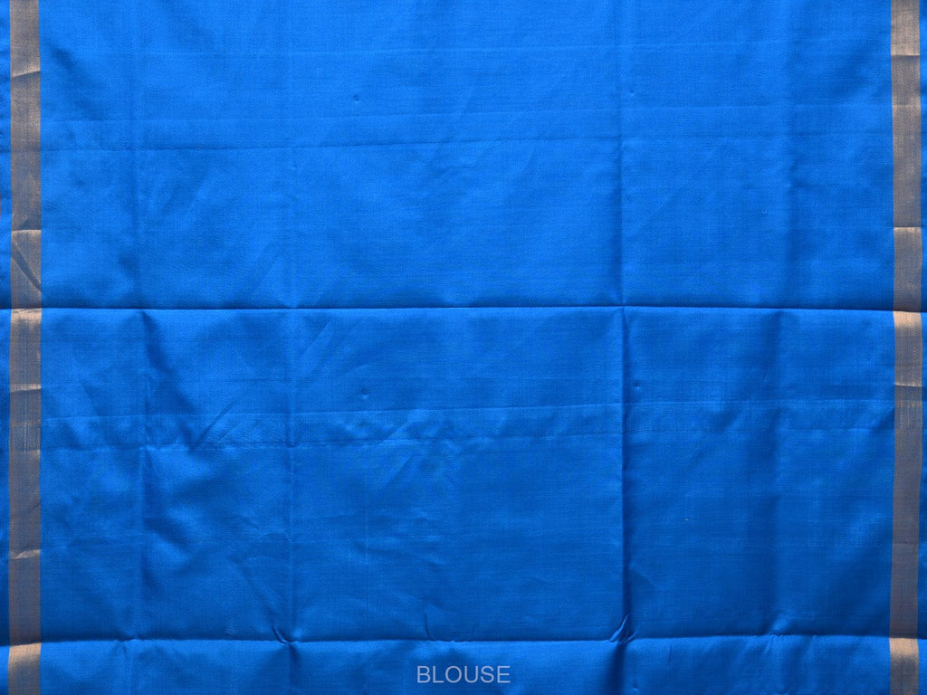 Blue Uppada Silk Handloom Saree with Border and Pallu Buta Design u2094