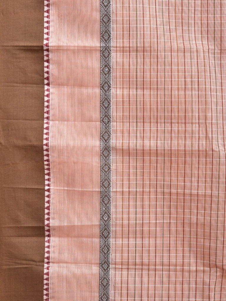 Cream Narayanpet Cotton Handloom Saree with Big Border Design No Blouse np0847