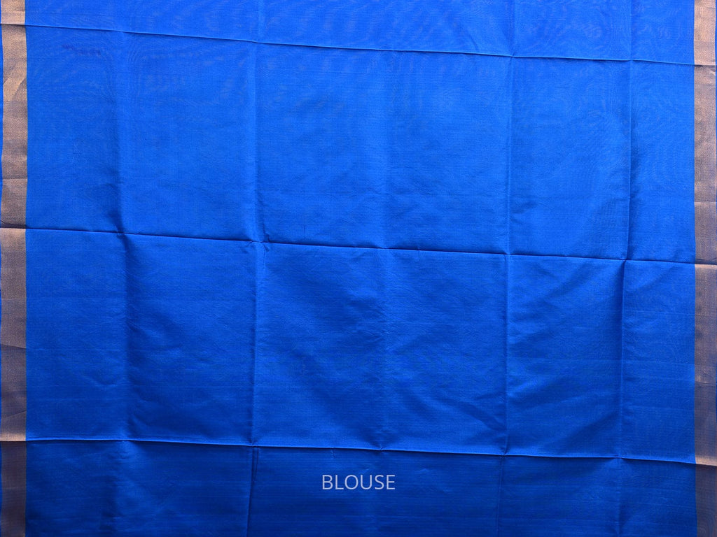 Dark Blue Uppada Silk Handloom Saree with Floral Pallu Design u2289