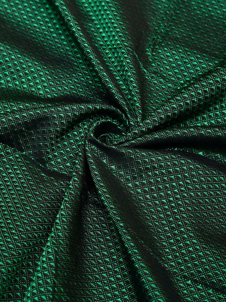 Green and Maroon Jacquard Viscose Blouse with Border Design Length 1mt Width 31 Inches BL0115