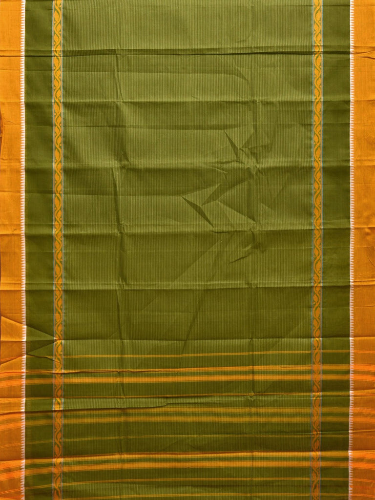 Green Narayanpet Cotton Handloom Saree with Big Border Design No Blouse np0848
