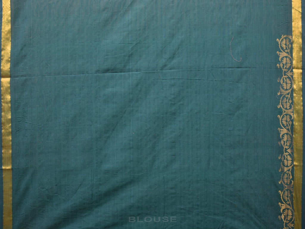 Green Uppada Cotton Handloom Saree with Ashavali Border Design u2043