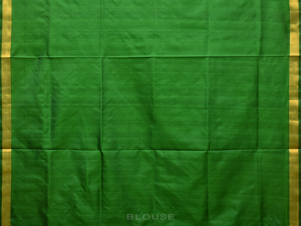 Green Uppada Silk Handloom Saree with Floral Pallu Design u2057