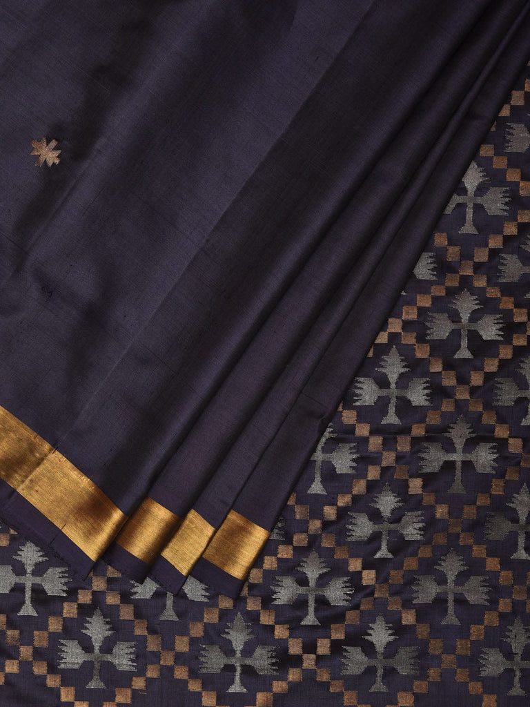 Grey Uppada Silk Handloom Saree with Jamdani Pallu Design u1994