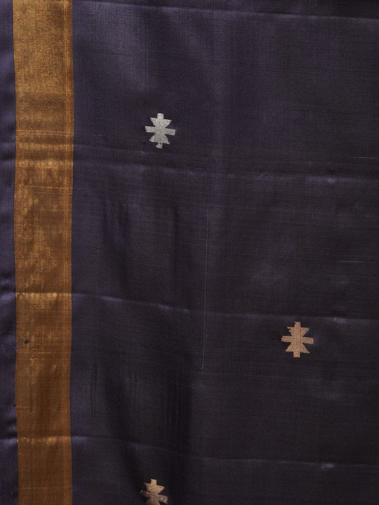 Grey Uppada Silk Handloom Saree with Jamdani Pallu Design u1994