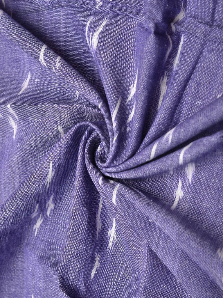 Lavender Ikat Cotton Handloom 2.5mts Fabric with All Over Buta Design f0265