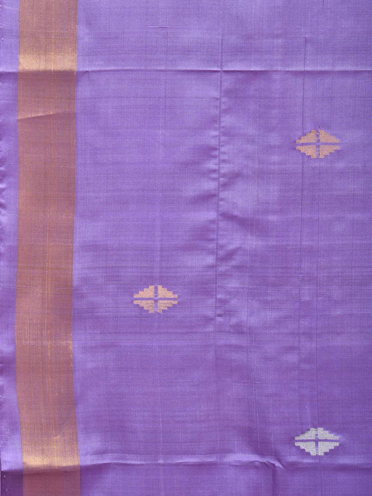 Lavender Uppada Silk Handloom Saree with Mango Pallu Design u2062