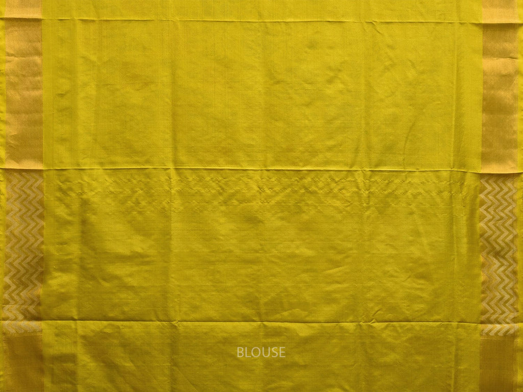 Lemon Uppada Silk Handloom Saree with All Over Lotus Flower and Border Design u2292