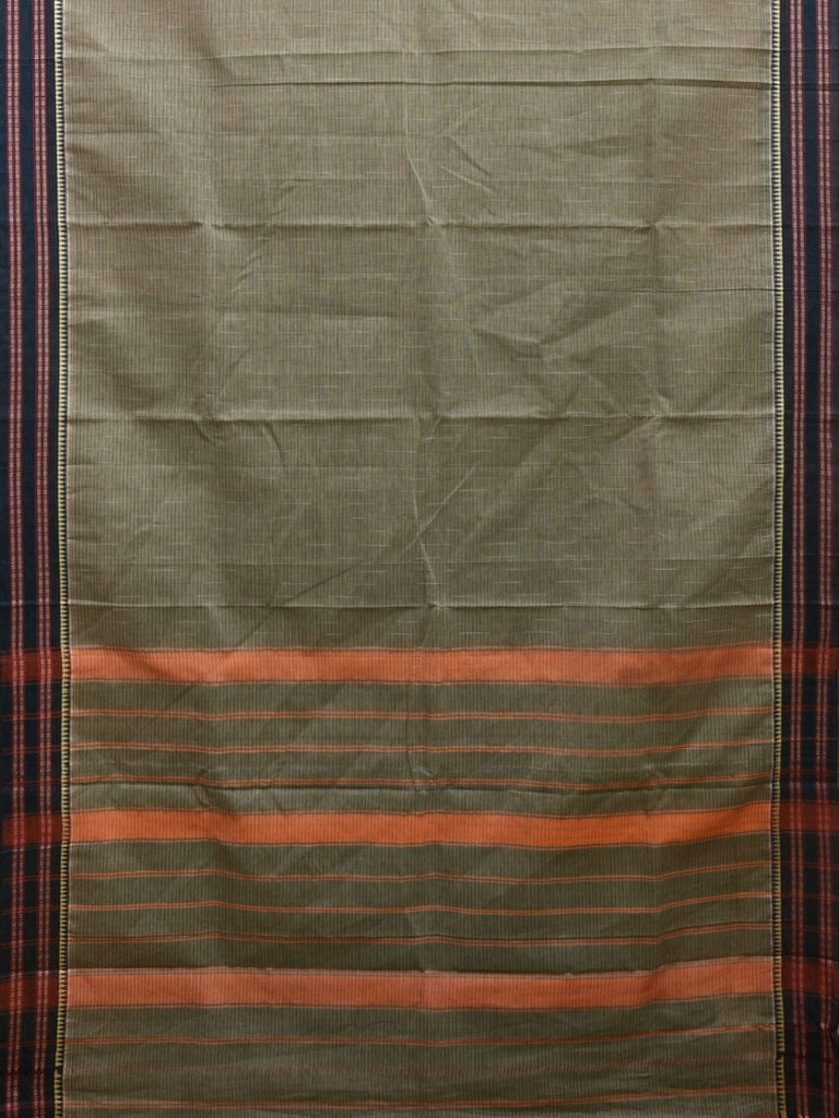 Light Green Narayanpet Cotton Handloom Saree with Checks Design No Blouse np0882