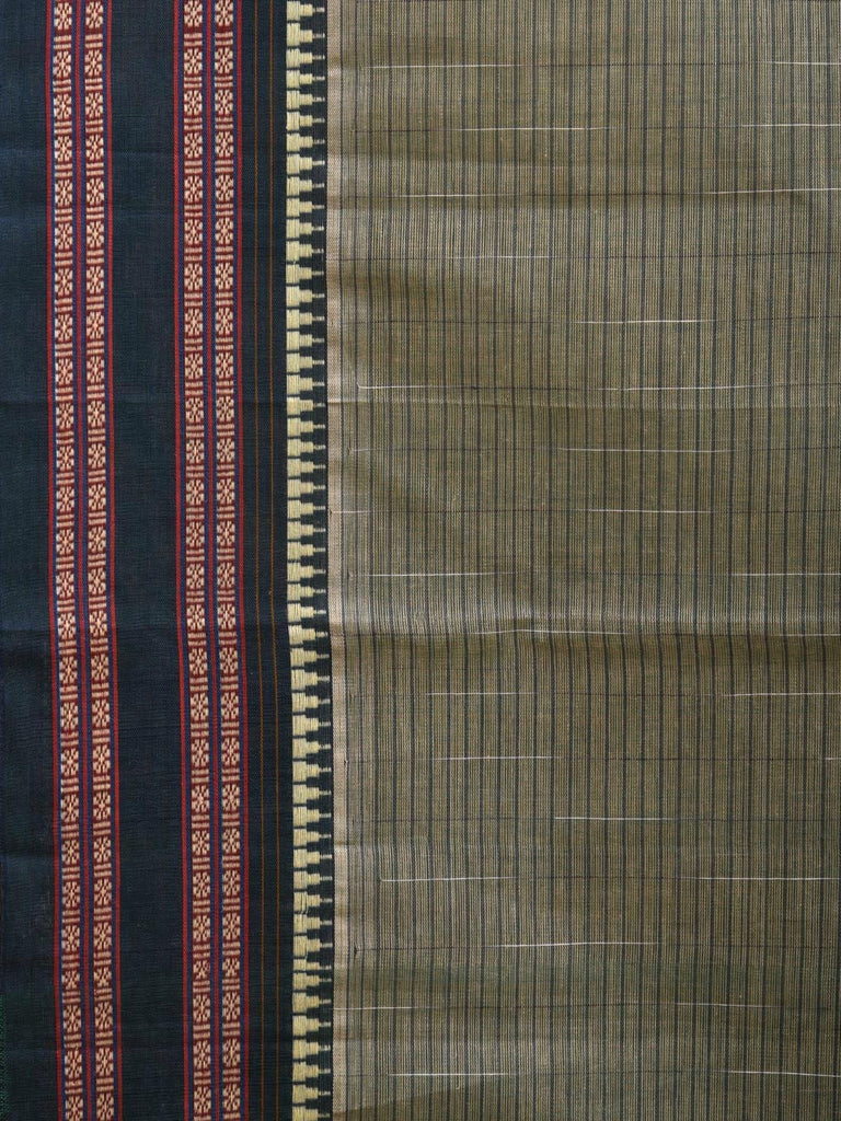 Light Green Narayanpet Cotton Handloom Saree with Checks Design No Blouse np0882