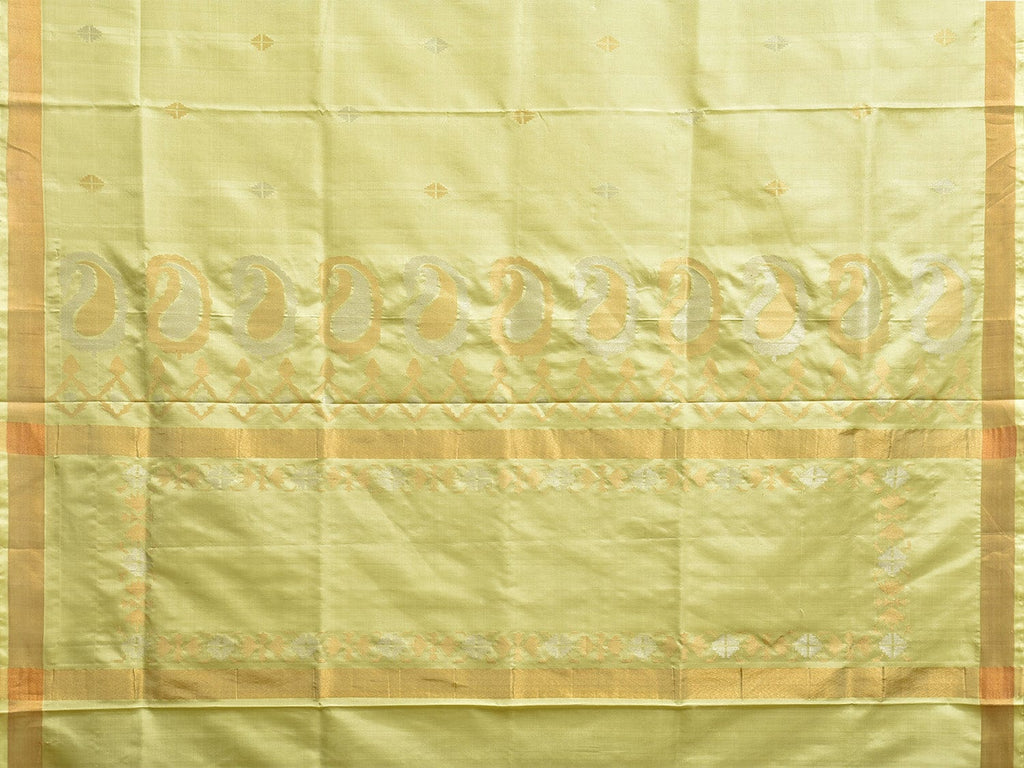 Light Green Uppada Silk Handloom Saree with Mango Pallu Design u2321