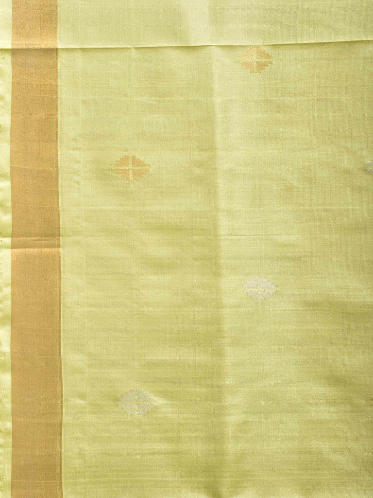 Light Green Uppada Silk Handloom Saree with Mango Pallu Design u2321