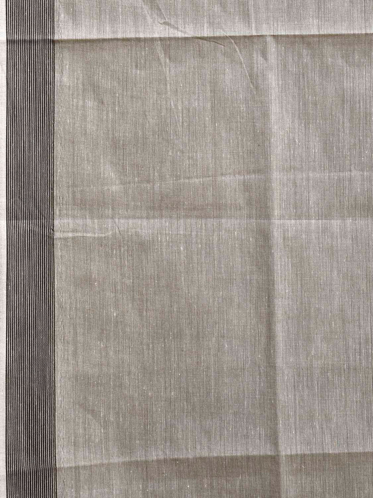 Light Grey and Sea Green Venkatagiri Cotton Saree with Pallu Buta Design v0123
