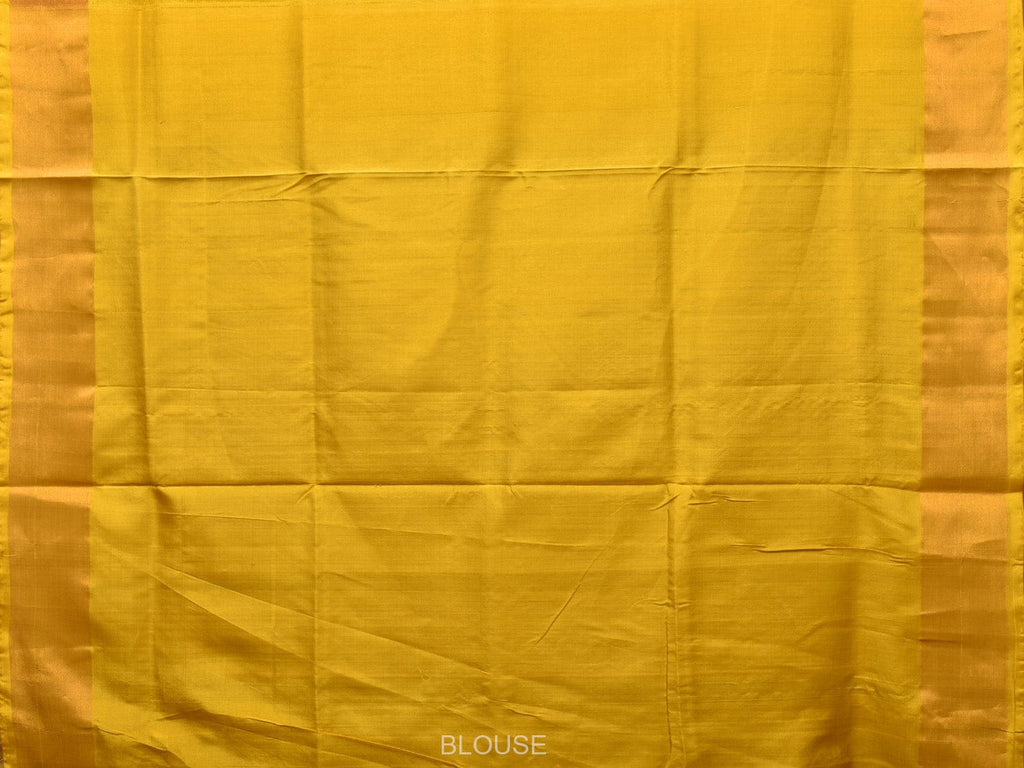 Light Grey and Yellow Uppada Silk Handloom Saree with Body Buta and Checks Design u2122