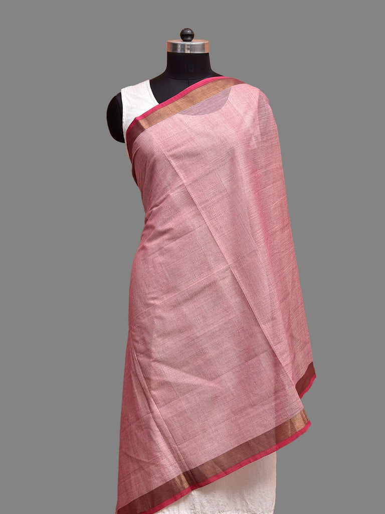 Light Pink Venkatagiri Cotton Dupatta with Pasley Pallu Design ds3835