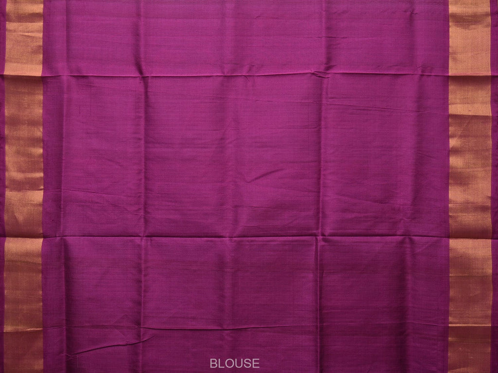 Light Turquoise and Purple Uppada Silk Handloom Saree with Body Buta and Checks Design u2194