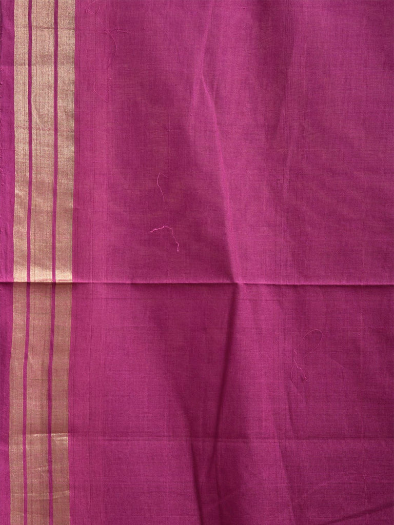 Magenta Khadi Cotton Handloom Saree with Assorted Buta Pallu Design kh0712