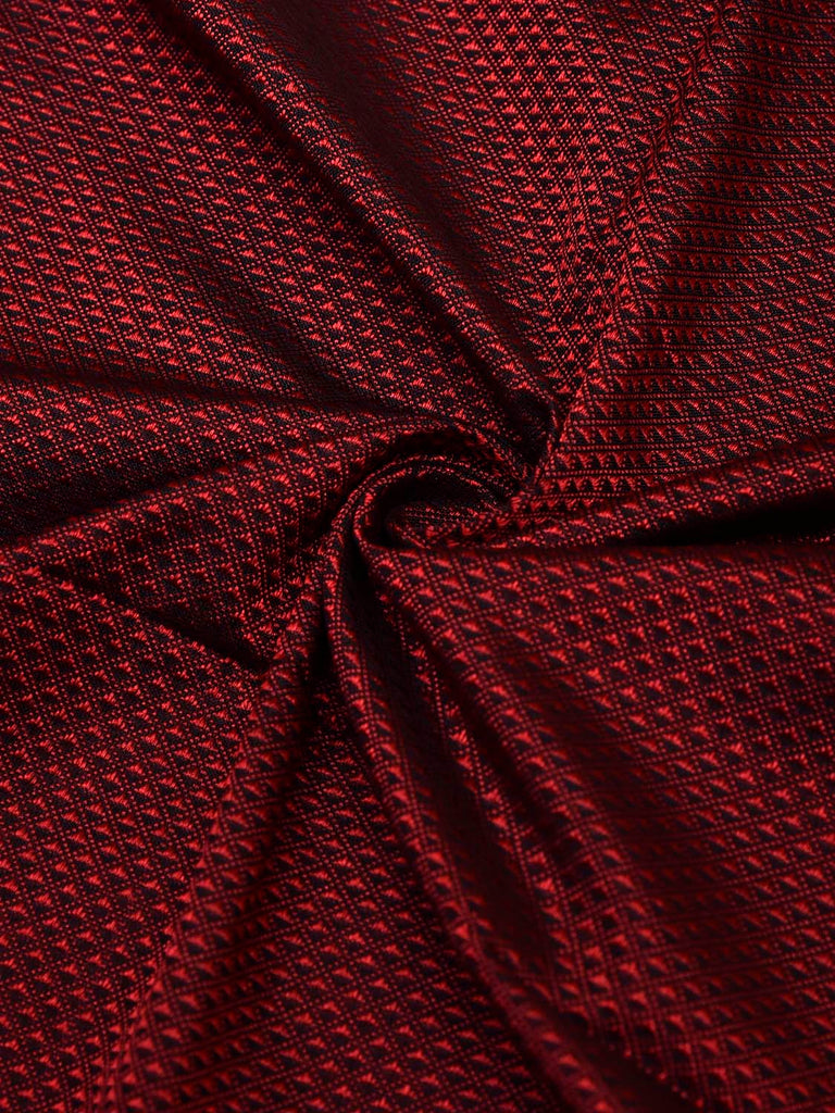 Maroon Jacquard Viscose Blouse with Border Design Length 1mt Width 31 Inches BL0110