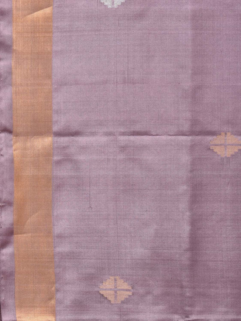 Mauve Uppada Silk Handloom Saree with Mango Pallu Design u2102