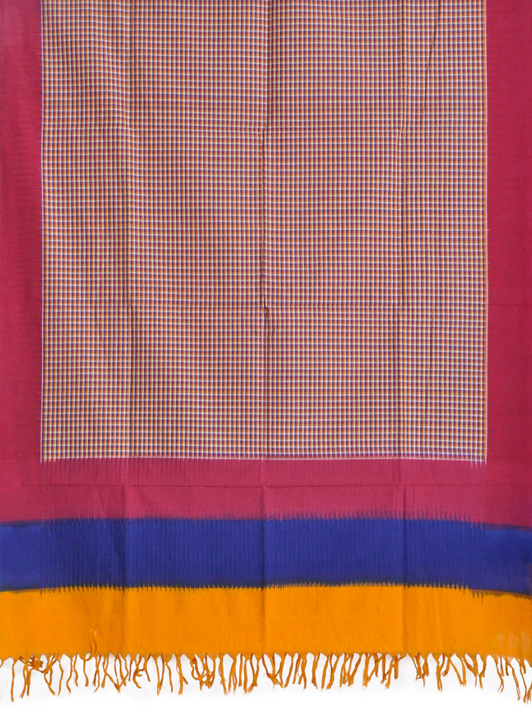 Multicolor Pochampally Ikat Cotton Handloom Dupatta ds0661