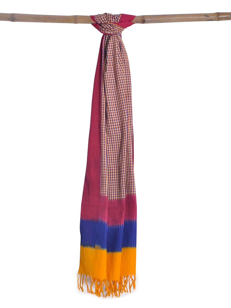 Multicolor Pochampally Ikat Cotton Handloom Dupatta ds0661