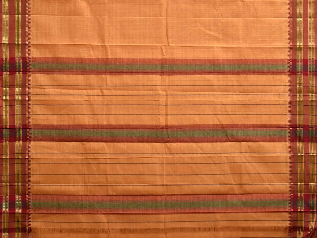 Mustard Narayanpet Cotton Handloom Saree with Checks Design No Blouse np1321