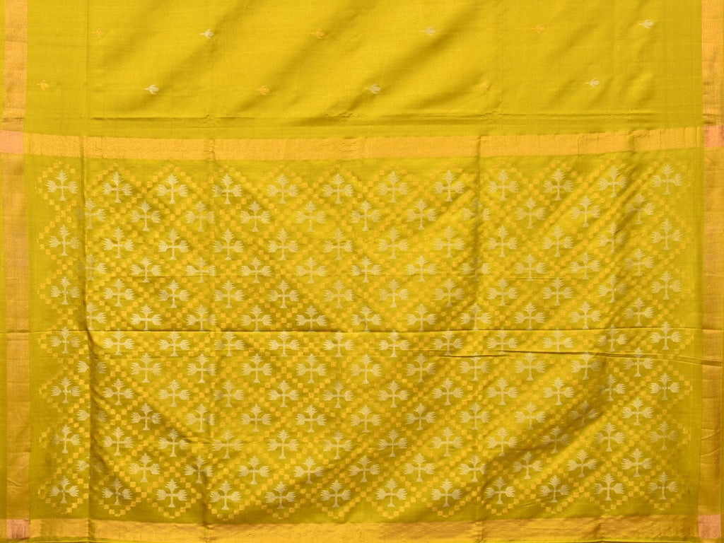 Olive Uppada Silk Handloom Saree with Jamdani Pallu Design u2044