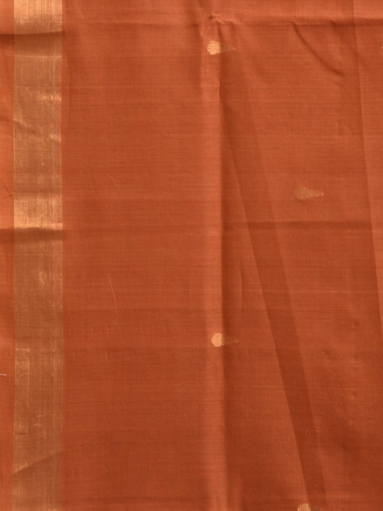 Orange Uppada Cotton Handloom Saree with Aashavali Pallu Design u2398
