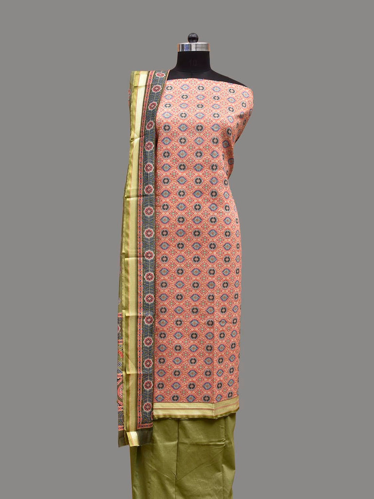 green and peach dress St. John main image 1