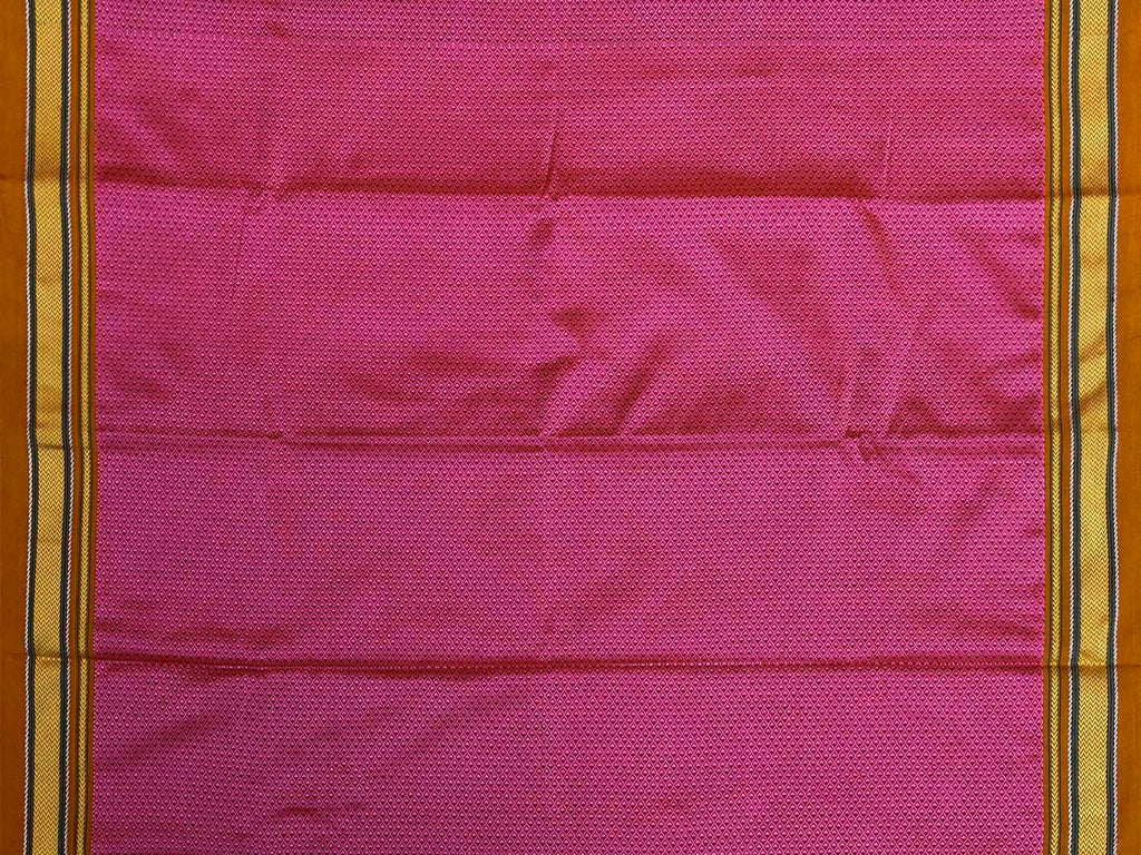 Pink and Mustard Jacquard Viscose Blouse with Contrast Border Design Length 1mt Width 31 Inches BL0177